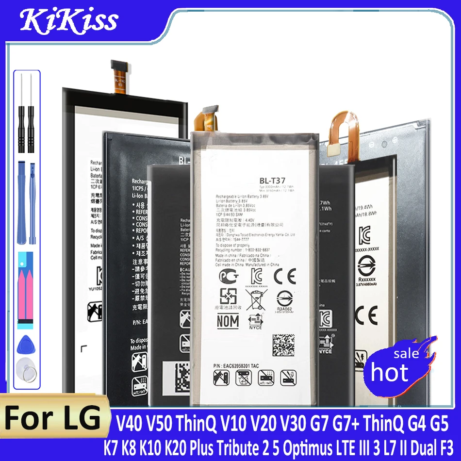 Batteria Per Lg V40, V50, Thinq, V10, V20, V30, G7, G7 +, Thinq, G4, G5, K7, K8, K10, K20 Plus, Tribute 2, 5