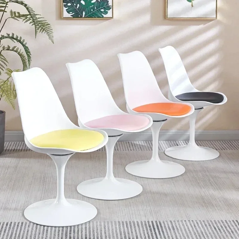 

Living Room Swivel Dining Chairs Dressing Nordic Lounge Modern Makeup Dining Chairs Sillas Comedor Restaurant Furniture DC-330