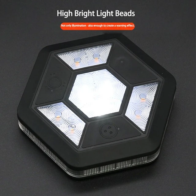 360 ° rotierende Cob Warnleuchte Auto Notfall USB Lade magnet Adsorption  Nacht gelb weiß blinkende Lampe Dach Kofferraum Lichter - AliExpress