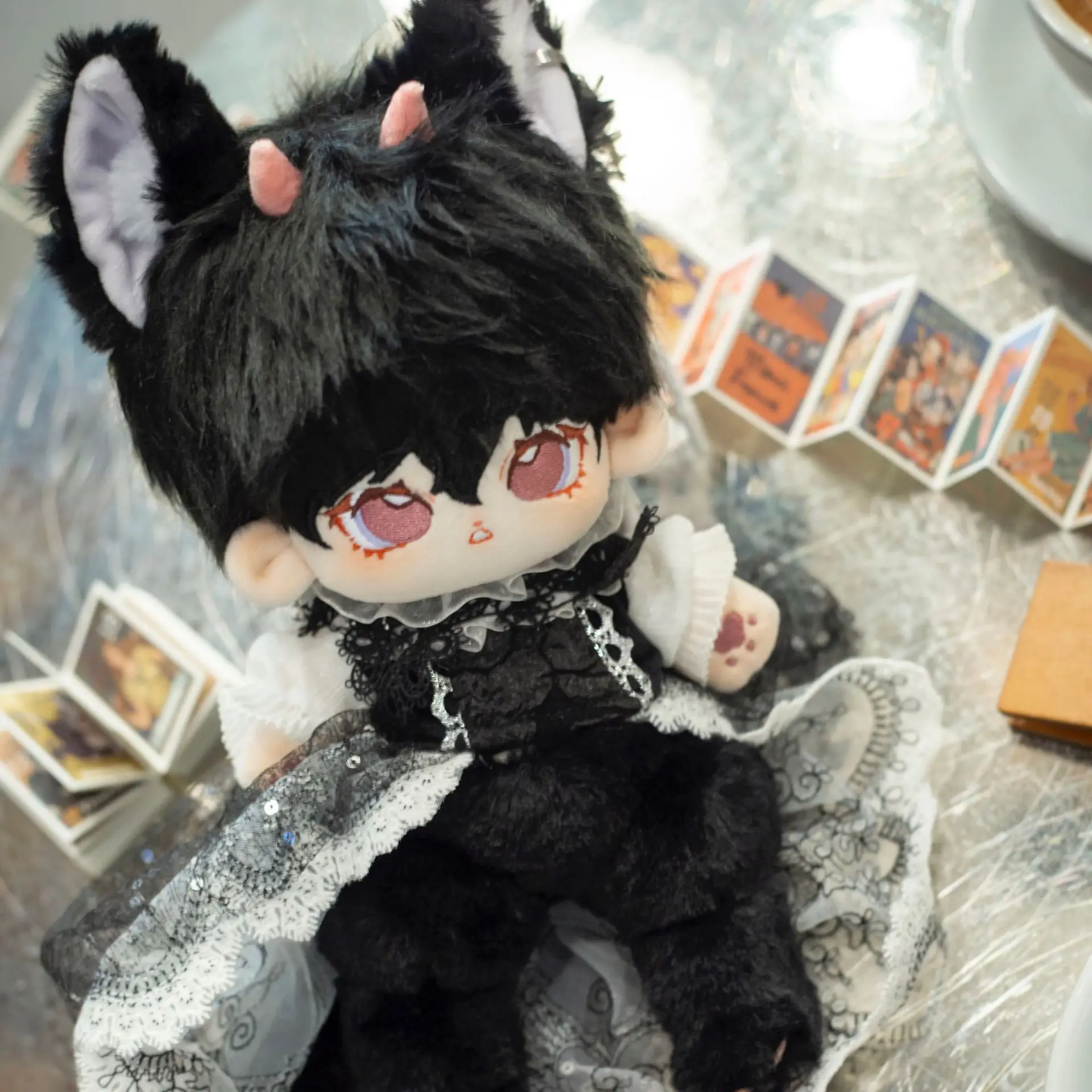 

Star Doll Animal Body With Tail Beast Ear 20cm Cotton Doll Cute Plush Stuffed Soft Pillow Cos Boy Girl Gift