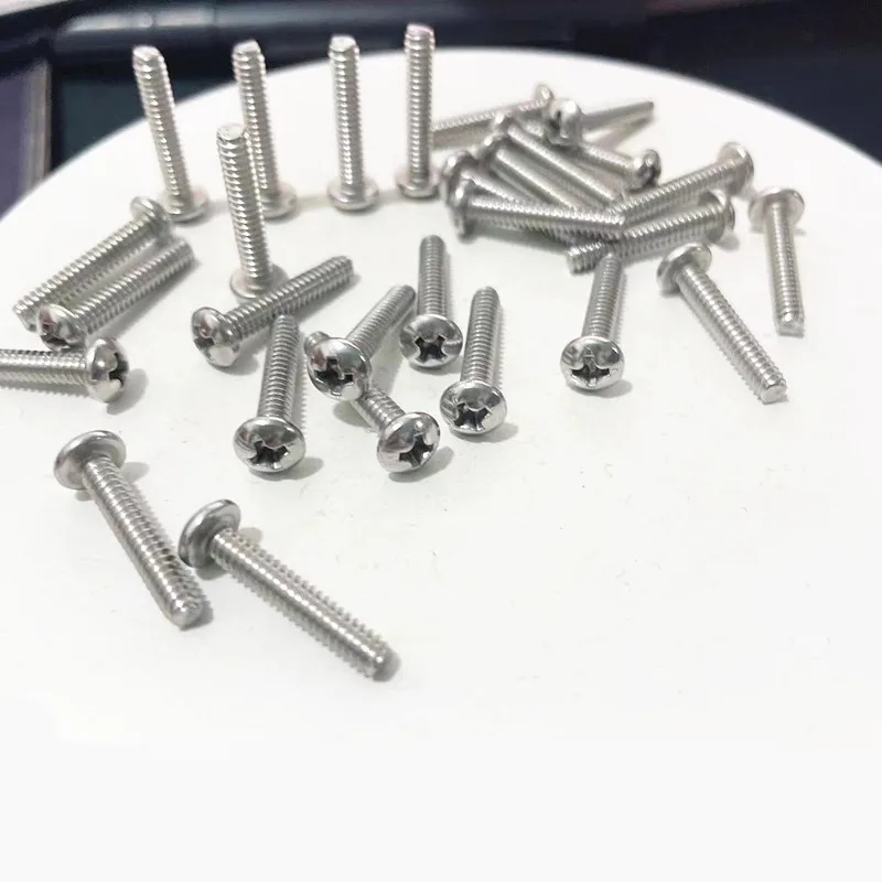 UNC 2#-56 4#-40 6#-32 8#-32 10#-24 12#-24 US Coarse Thread 304 Stainless Steel Cross Round Phillips Pan Head Screw Bolt 10pcs round pan head screw,cross recessed pan head screw,cross phillips screw,stainless steel screw,phillips pan head screw,phillips head screw,cross round pan head screw,cross round head screw