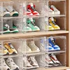 Shoe Box Storage Box Transparent Sneakers Dustproof and Anti Oxidation Shoe Storage Foldable Acrylic Shoe Cabinet Shoe Rack 3