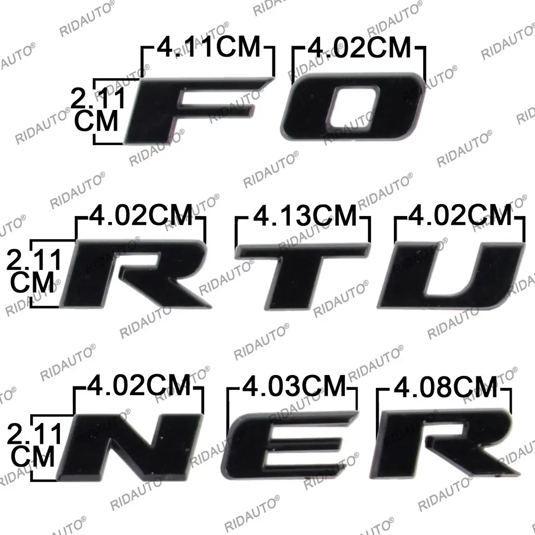 Sleek Black 3D Bonnet Hood Emblem Logo Sticker for SUV Exterior Enhancement