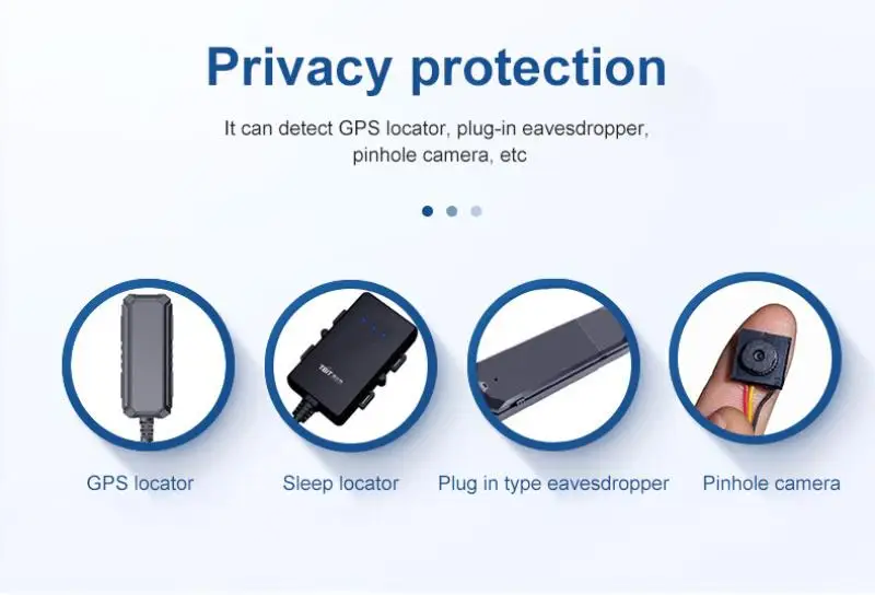 K19 detector laid out with charging cable and components