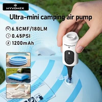 Pompe Mini pompe à Air Portable 180L/Min gonflage et dégonflage rapides avec 3 buses pour matelas pneumatique, gonflables extérieurs 2