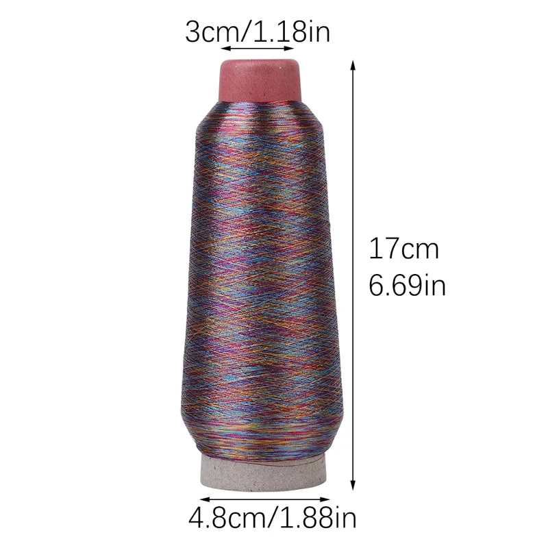 Description Picture 3 of itemFenrry 1Pc Sewing Thread Sewing Machine Cone Threads Overlocking knitting Cross-Stitch Embroidery Threads Yarn Woven Line
