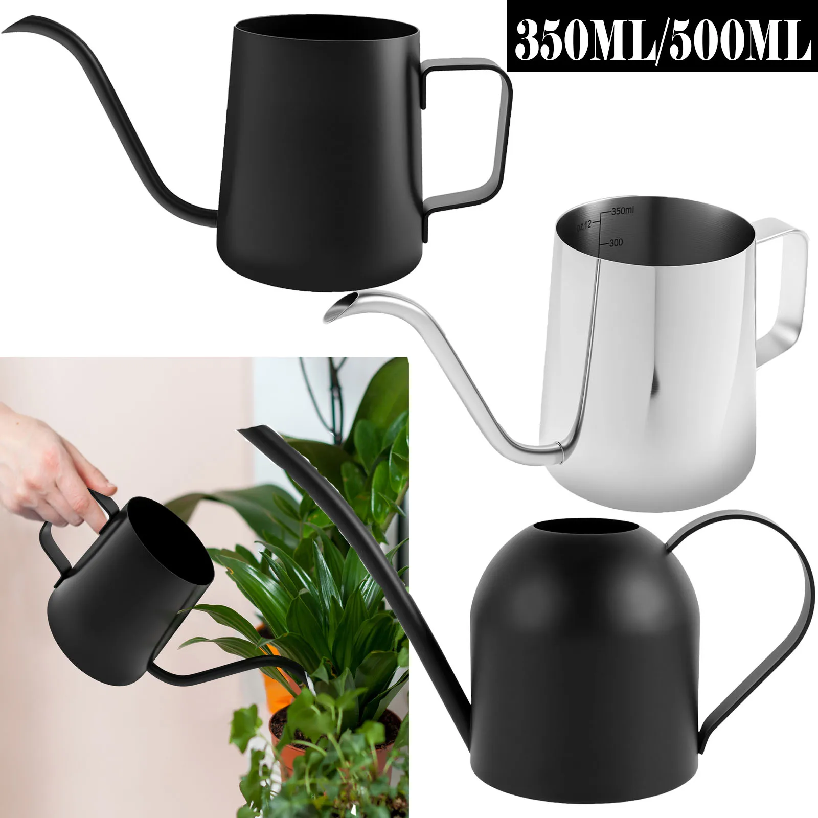 Watering Can Stainless Steel Long Spout Kettle Nordic Style Garden Flower Pot for Indoor Outdoor Bonsai Plants Gardening Shower watering can watering pot flower watering pot