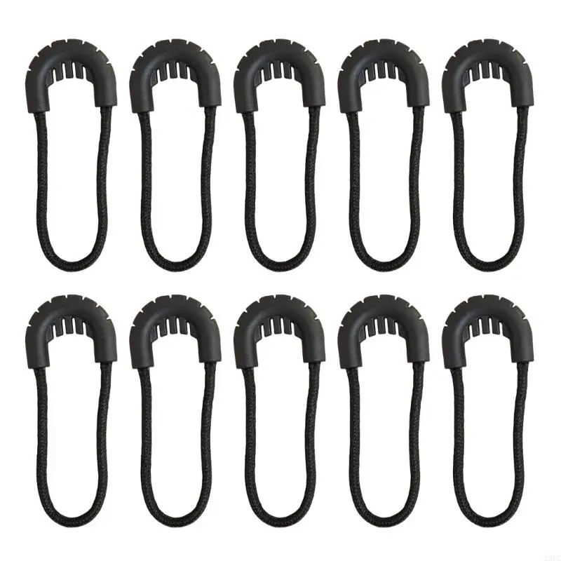 10Pcs Bag Flexible Zippers Puller Outdoor Backpack Zippers Head Bag Accessories