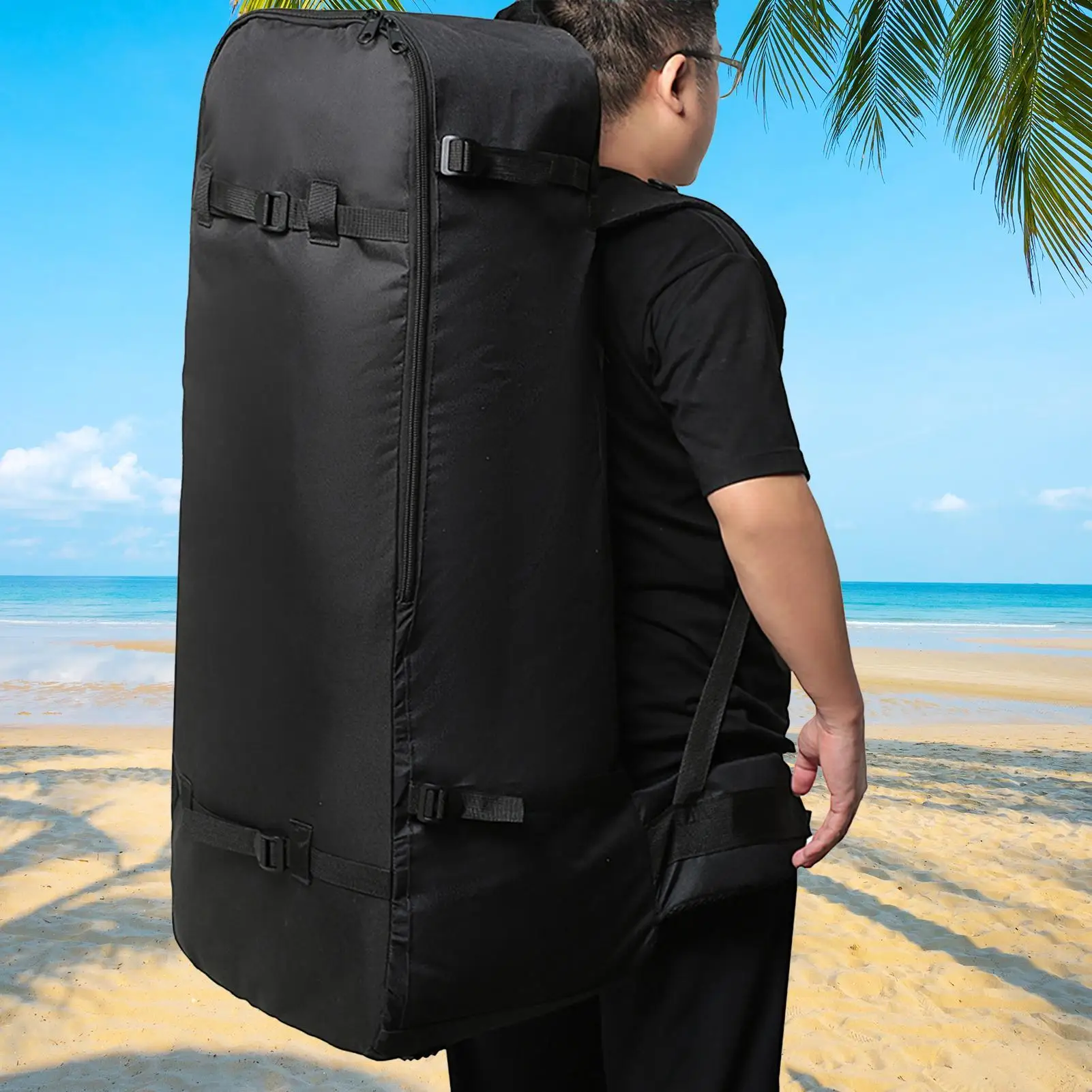Inflatable Kayak Carrying Bag Adjustable Dry Bag For Paddle Boarding Waterproof Carrier Towel Storage For Camping Fishing Beach