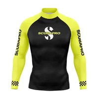 Mens Long Sleeve Rashguard Upf 50 Sun Protection Surf Shirt Quick Dry Breathable Swimming Tight T-shirt Summer 2023 Gym Clothes 1