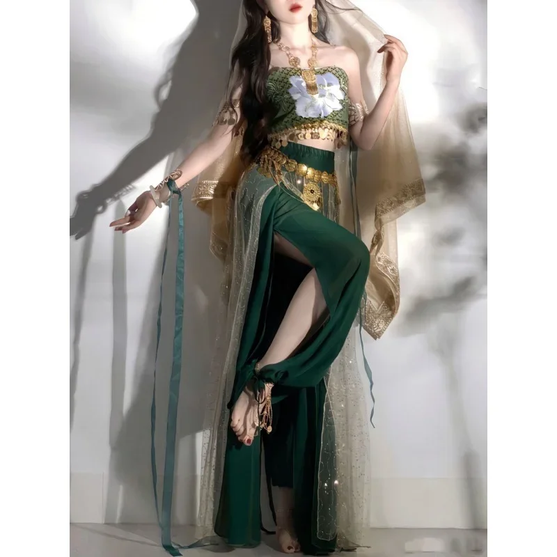 

Dunhuang Hanfu Cos Dancer Improved Skirt Dance Dress Chinoiserie Desert Women Chinese Tranditional Princess Performance Costume
