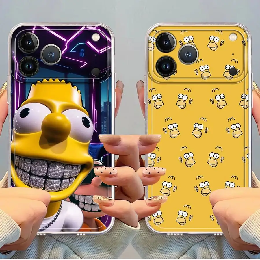 The Simpsons Cartoon Soft Phone Cover Case