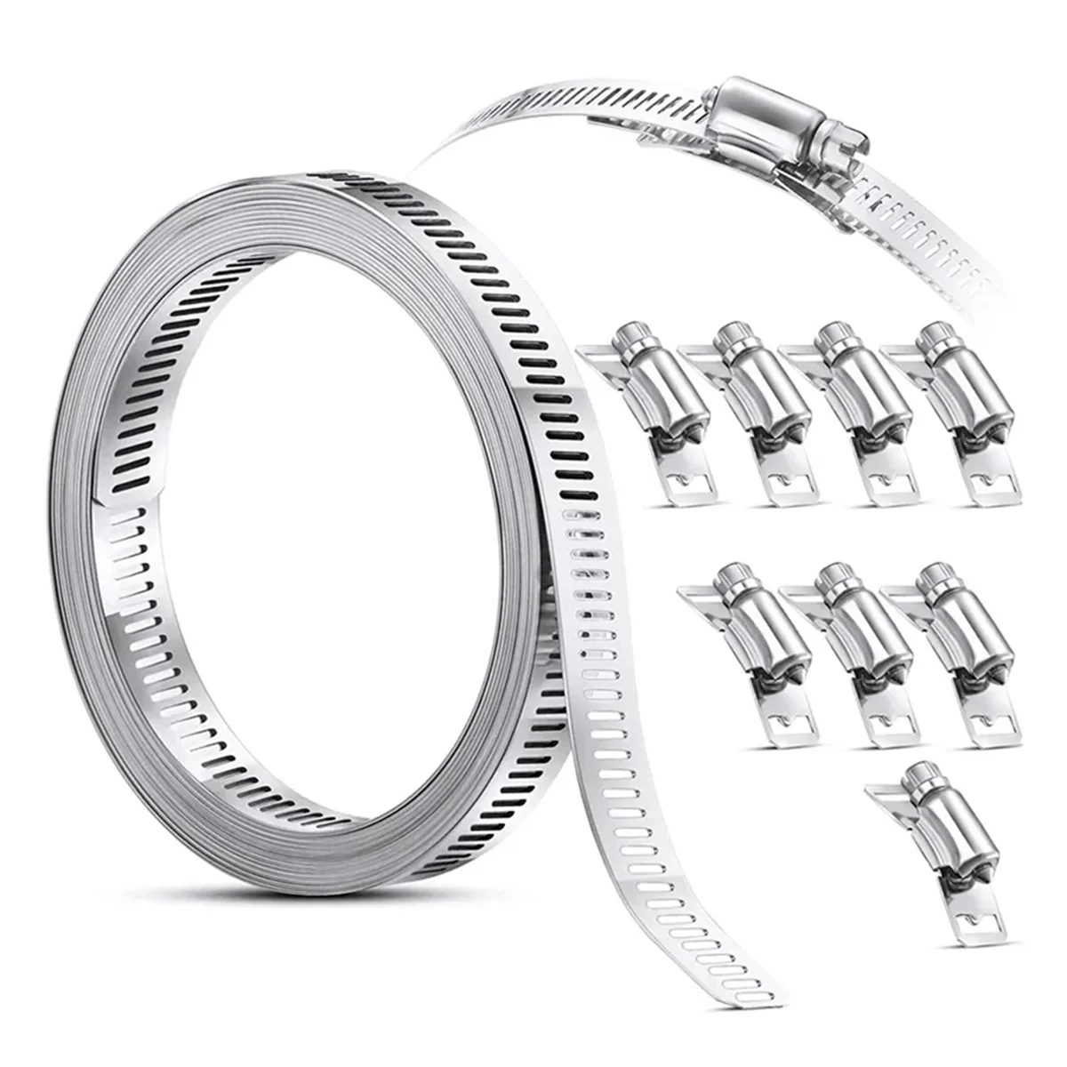 

3.5M Hose Clamp Strap Adjustable Worm Gear Pipe Ducting Hose Clamp