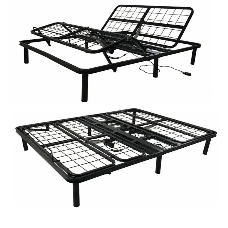 

Metal adjustable bed frame for bedroom furniture