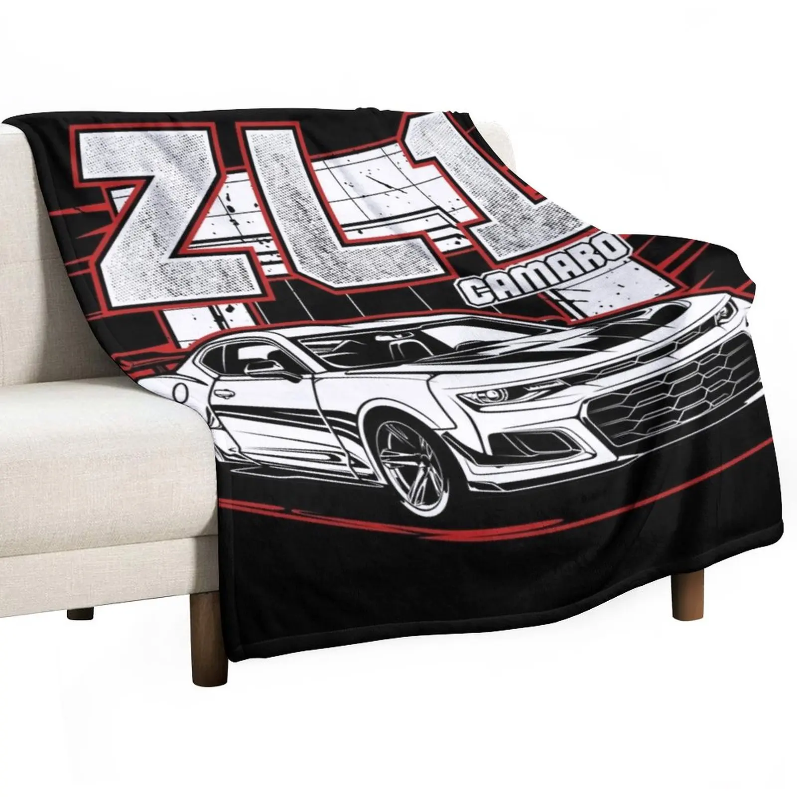 

Роскошное Брендовое одеяло Camaro ZL1, пушистое покрывало для дивана