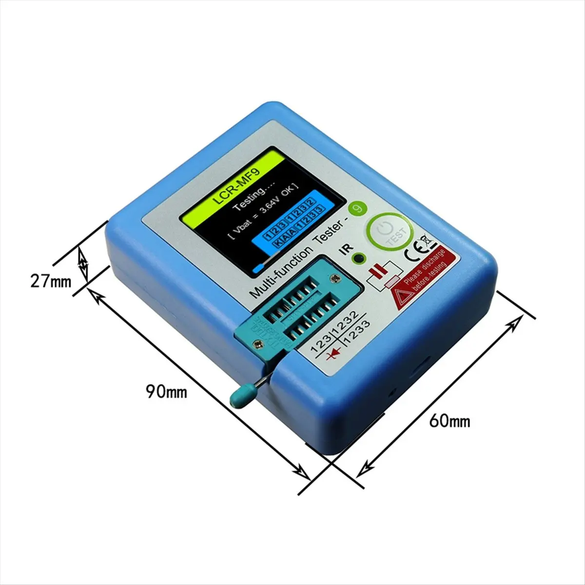 고품질 측정기 LCR-MF9 TFT LCD 디스플레이 멀티미터 트랜지스터 테스터 재고 있음