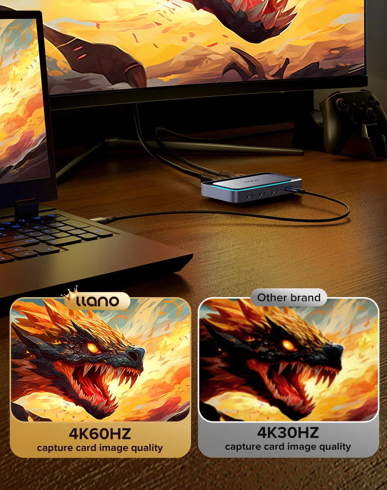 Llano 4K HDMI Live Stream Switcher & Capture Card