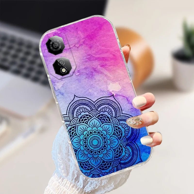 Shockproof Clear Silicone TPU Phone Case with Cute Animal Design