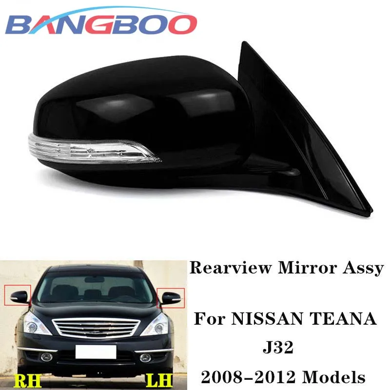 

Car Exterior Rearview Mirror Assy For Nissan Teana J32 2008 2009 2010 2011 2012 Base Color 7 PINS 9 PINS