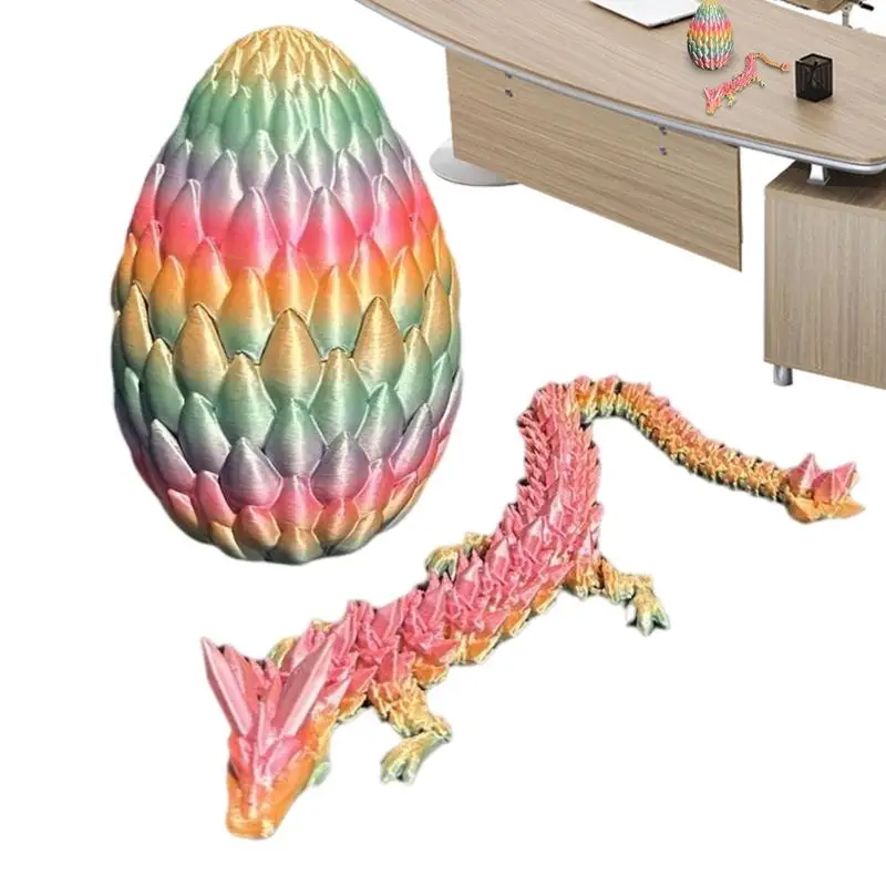 

3D Printed Dragon Egg Crystal Kids Dragon Egg Toy Multipurpose Children Toys For Relaxing Playing Portable Dragon Toy For Boys &