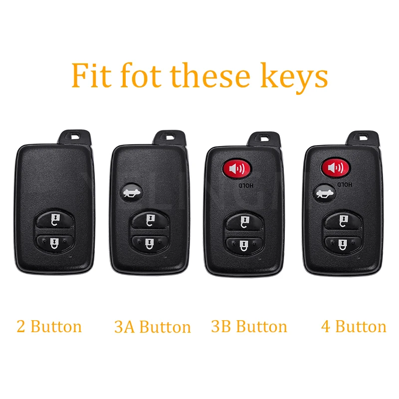 TPU Car Key Case Cover for Toyota Camry Crown Majesta Highlander Land Cruiser Prado Kluger Mark X Subaru Foreste XV Protector 2