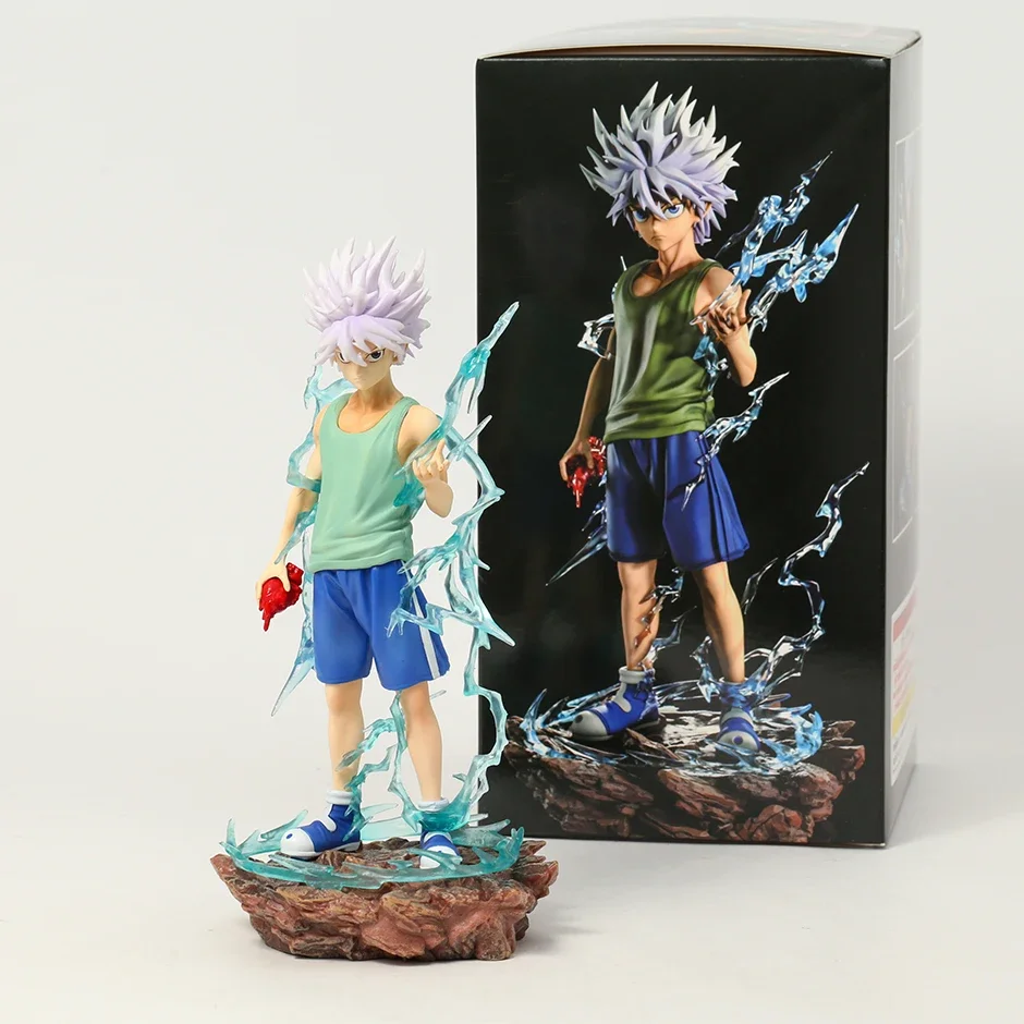 Фигурка Killua Zoldyck из ПВХ, 22 см, Коллекционная модель, игрушечная кукла, подарок