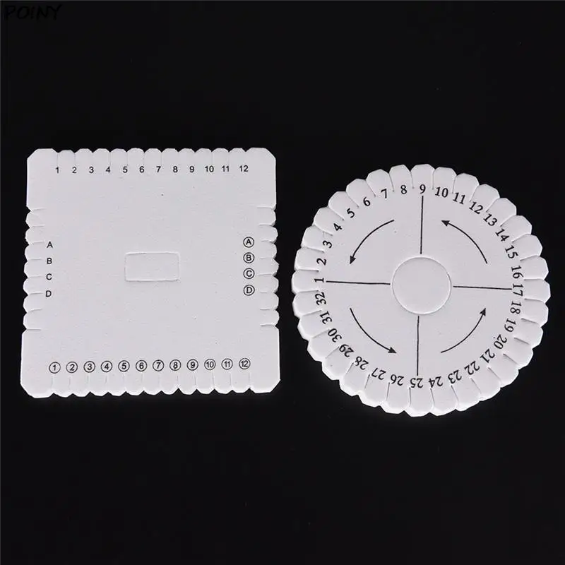 Foam Square Round 4x Jewelry Desgin Board DIY Bracelet Accessories Kumihimo  Disk Foam Disc Braiding Plate Braiding Disk for Loom - AliExpress