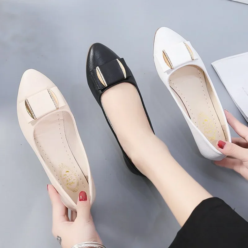 

Женские ботинки на плоской подошве, коричневые Повседневные Удобные ботинки без шнуровки с бантом, крутые мокасины для весны и осени