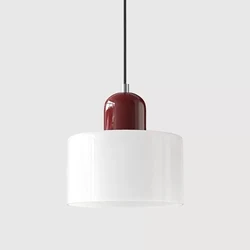 Nordic Modern Glass Chandelier for Bedroom or Bar - Elegant Small Lighting Fixture (Warm White)