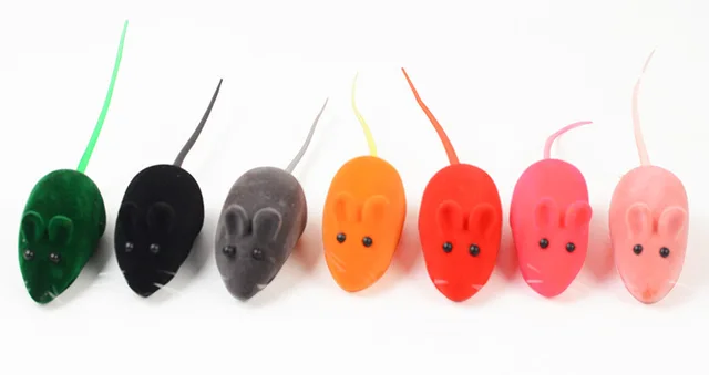 Sound Rubber Simulation Mouse for Kitten Accessories Gifts Enamel Mouse Bite  Pet Cat Toys Interactive Resistance Pet Toys 6