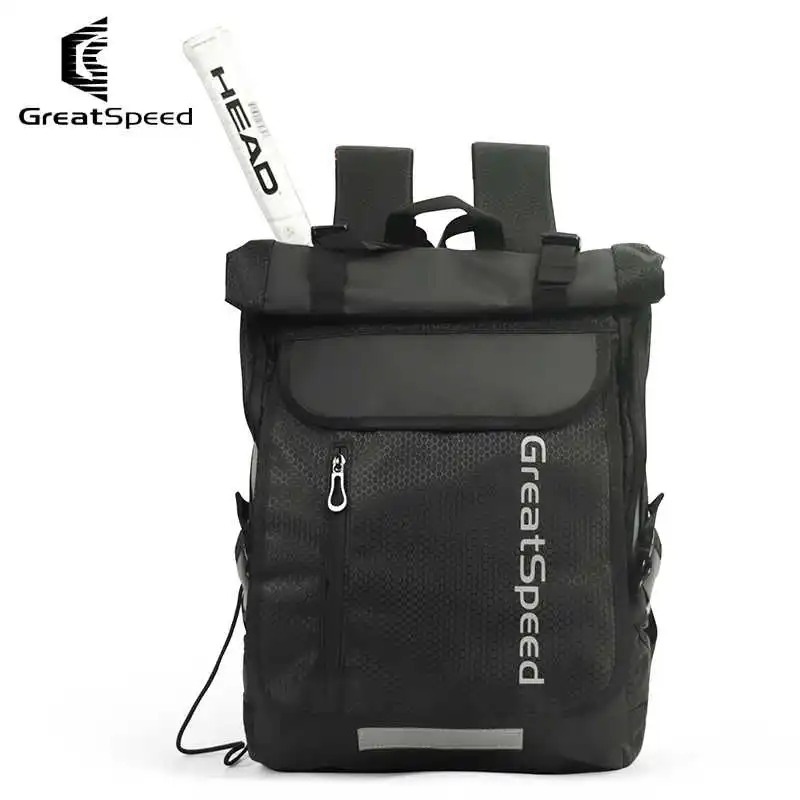 GreatSpeed Tennis Badminton Raquet Sports Bag Fashion Racket Backpack Can Hold 2 Rackets Suit for Men Women Child Adult 2