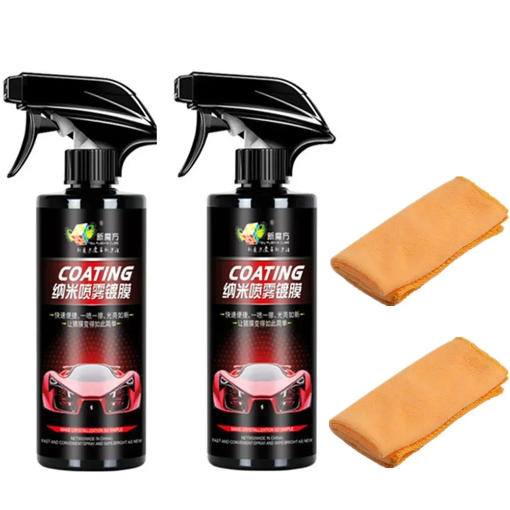Auto Paint Coating Spray 1000ML Ceramics for Cars 10H Coating Polish Nano Glass Plated Crystal Liquid Hydrophobic Coating Waterproof Film Car Polishing