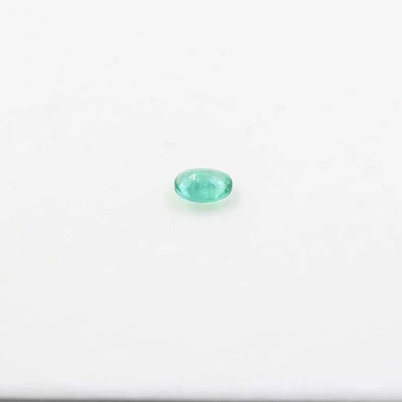 Real 4mm * 5mm Oval Cut Emerald Loose Gemstone for Wedding Ring Natural Emerald Loose Stone