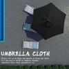 6 Bones Umbrella Replacement Canopy Without Stand 2m Parasol Replaceable Cloth UV Protection Detachable for Outdoor Beach Garden 3