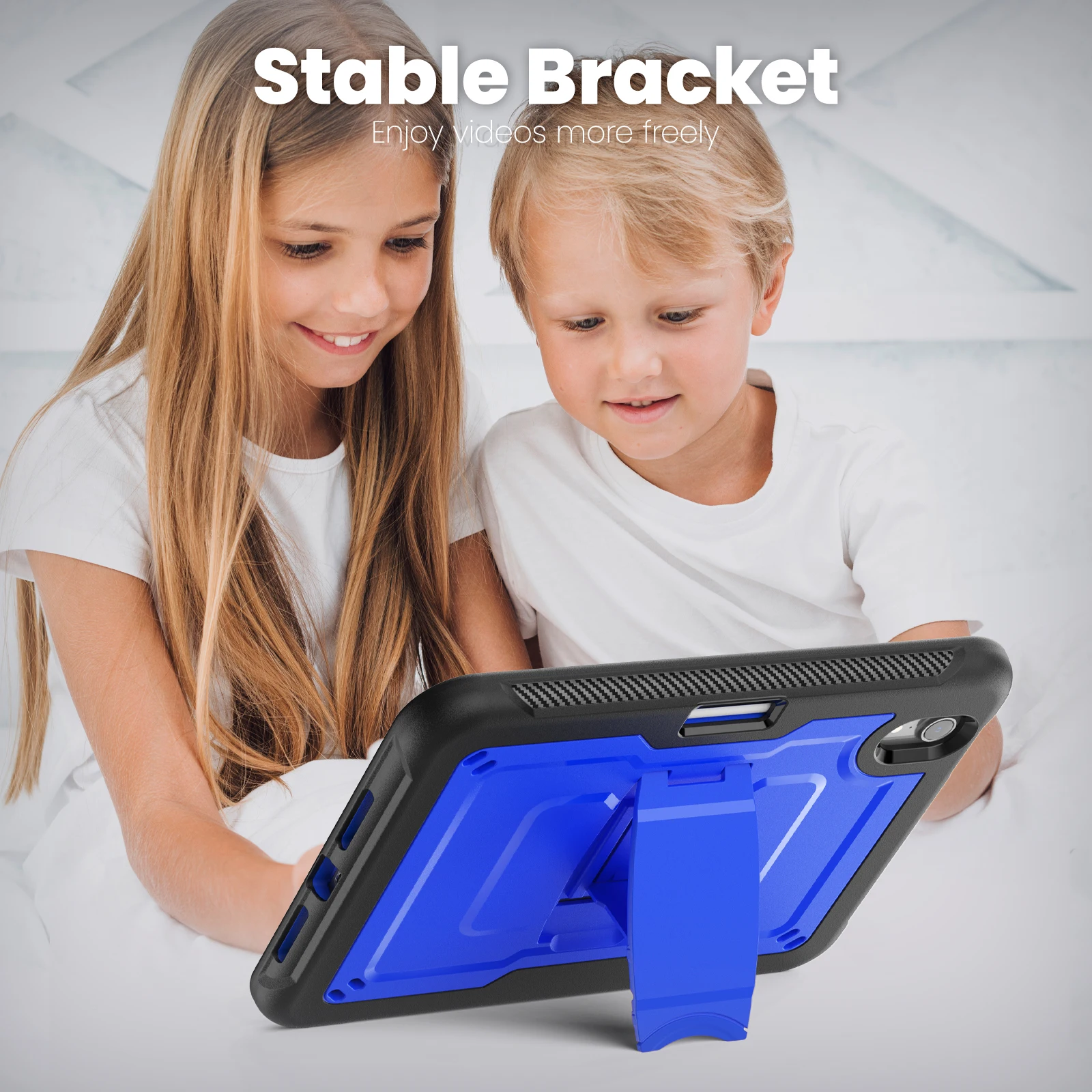 Shockproof Tablet Stand Cover with Shoulder Strap
