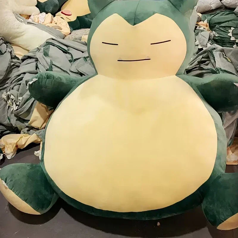 

Huge Snorlax Pokemon Anime Plush Toys Big Pokémon Plushie Kawaii Sofa Semi-finished Leather Holster Pillow Gift for Children