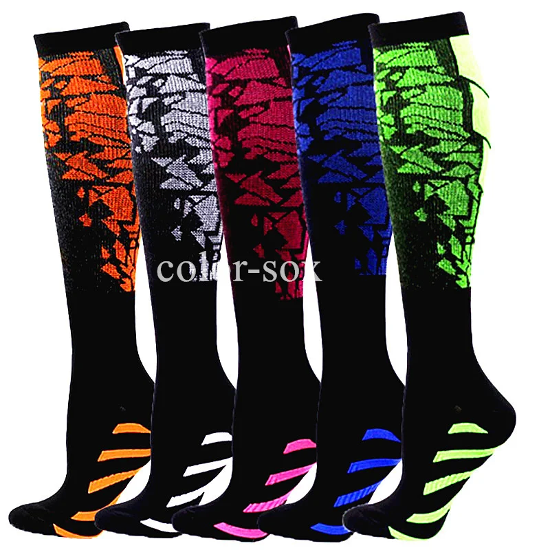 Compression Socks Knee High 20-30mmhg Running Socks Compression Mens Cycling Sock Travel Men Women Hiking Running Sports