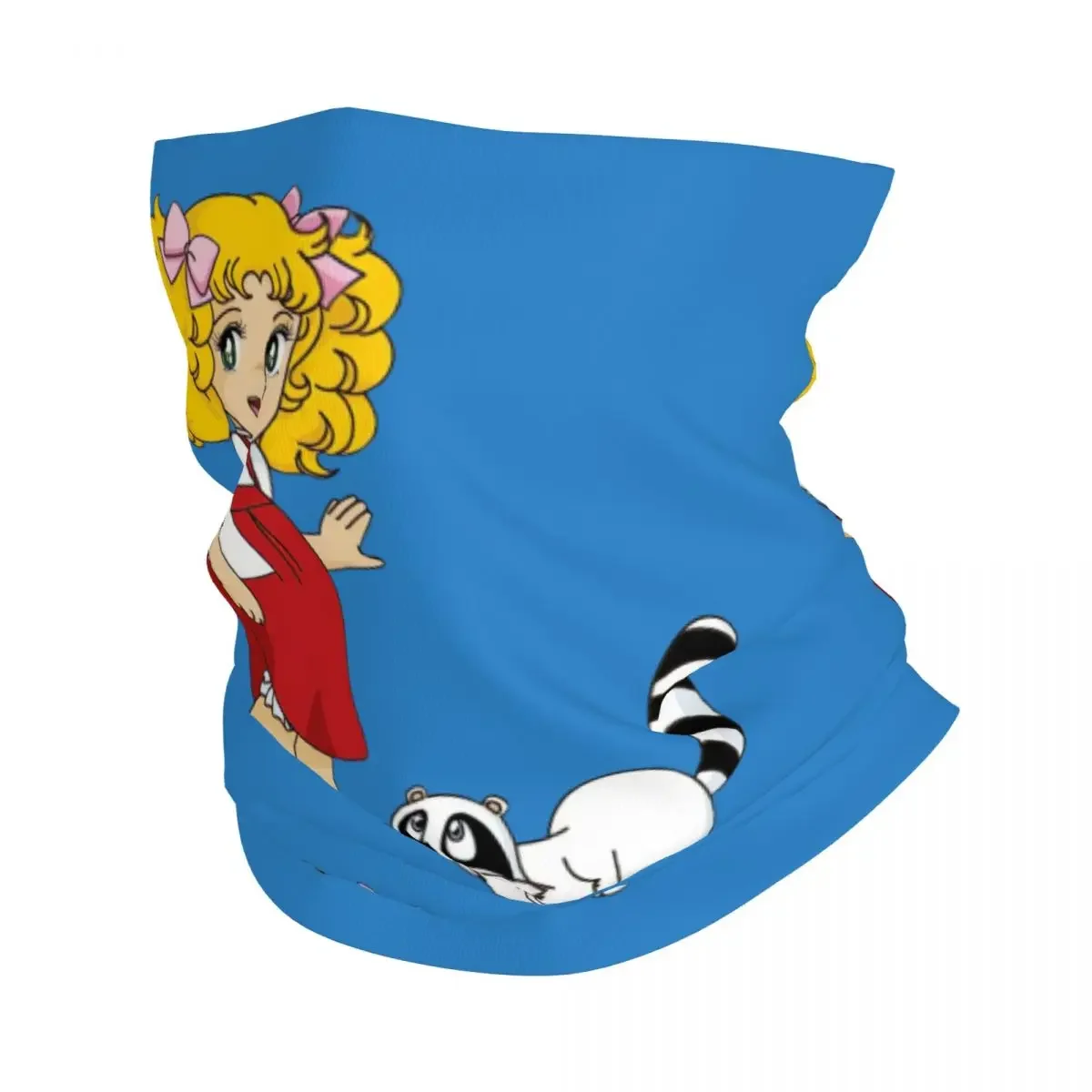 

Candy Candy Bandana Winter Neck Warmer Women Windproof Wrap Face Scarf for Hiking Cartoon Anime Manga Gaiter Headband