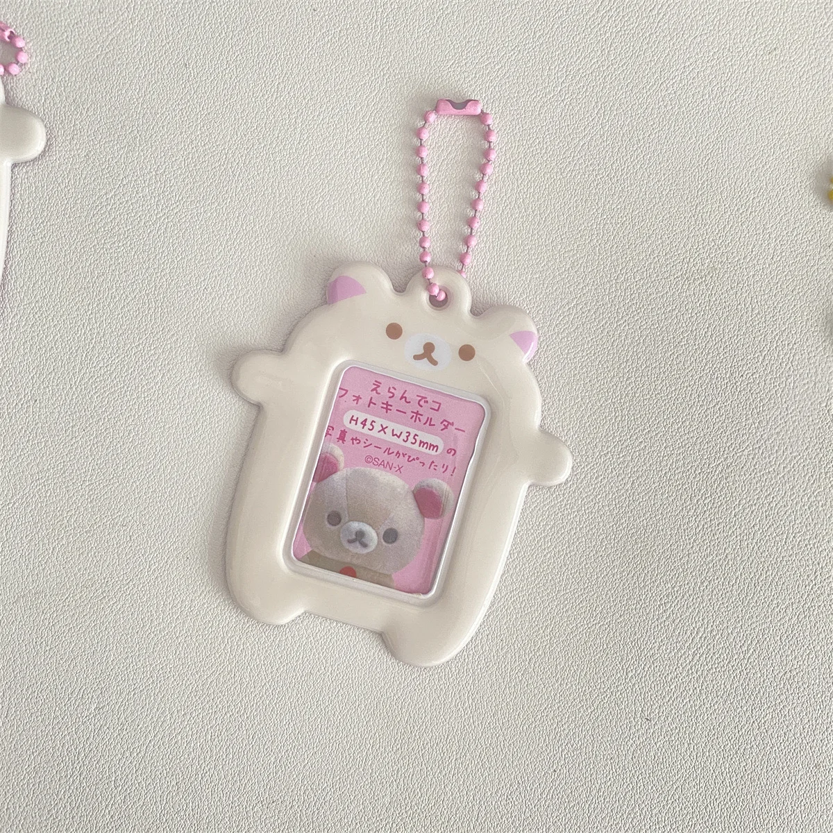 Cute Korea bear Kpop 2 inch ID card holder Photocard Holder Photo Display Card Holder Bag Protective sleeve pendant Stationery card holder credit card holder photo card holder card protector idol card protector desk card holder card display stand postcard holder memory card protector acrylic sign holder