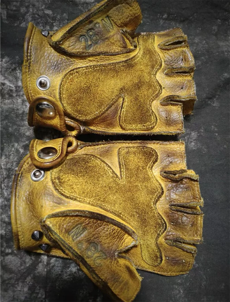 Artificial Leather Half-Finger Gloves - Image 6