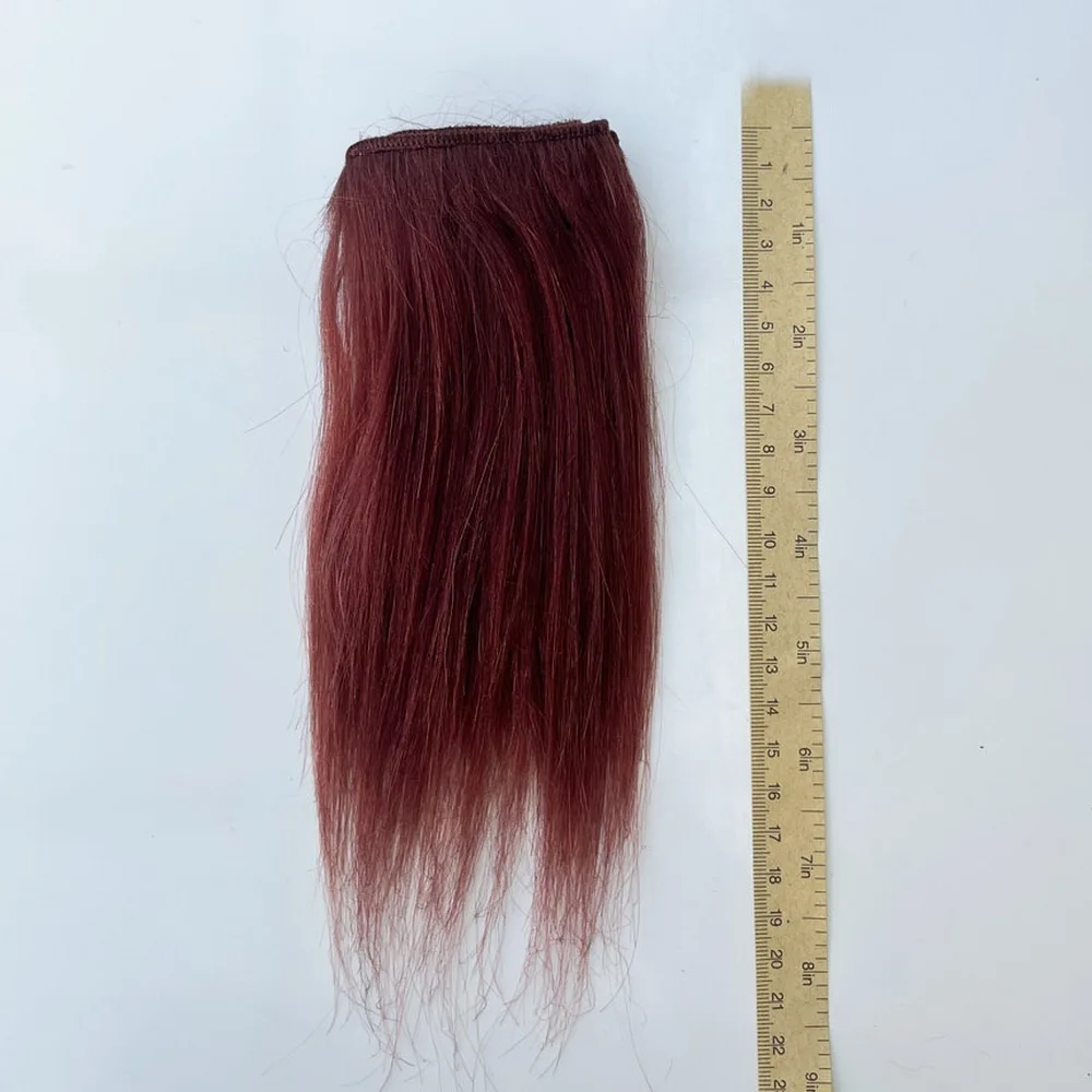 18cm Wool Hair Extensions for America Blyth SD BJD Puliip Kurhn All Dolls 1 Pieces Straight Wool Hair Wefts DIY Doll Wigs doll accessories plush doll accessories doll wigs toy wigs doll wig headgear mohair wig