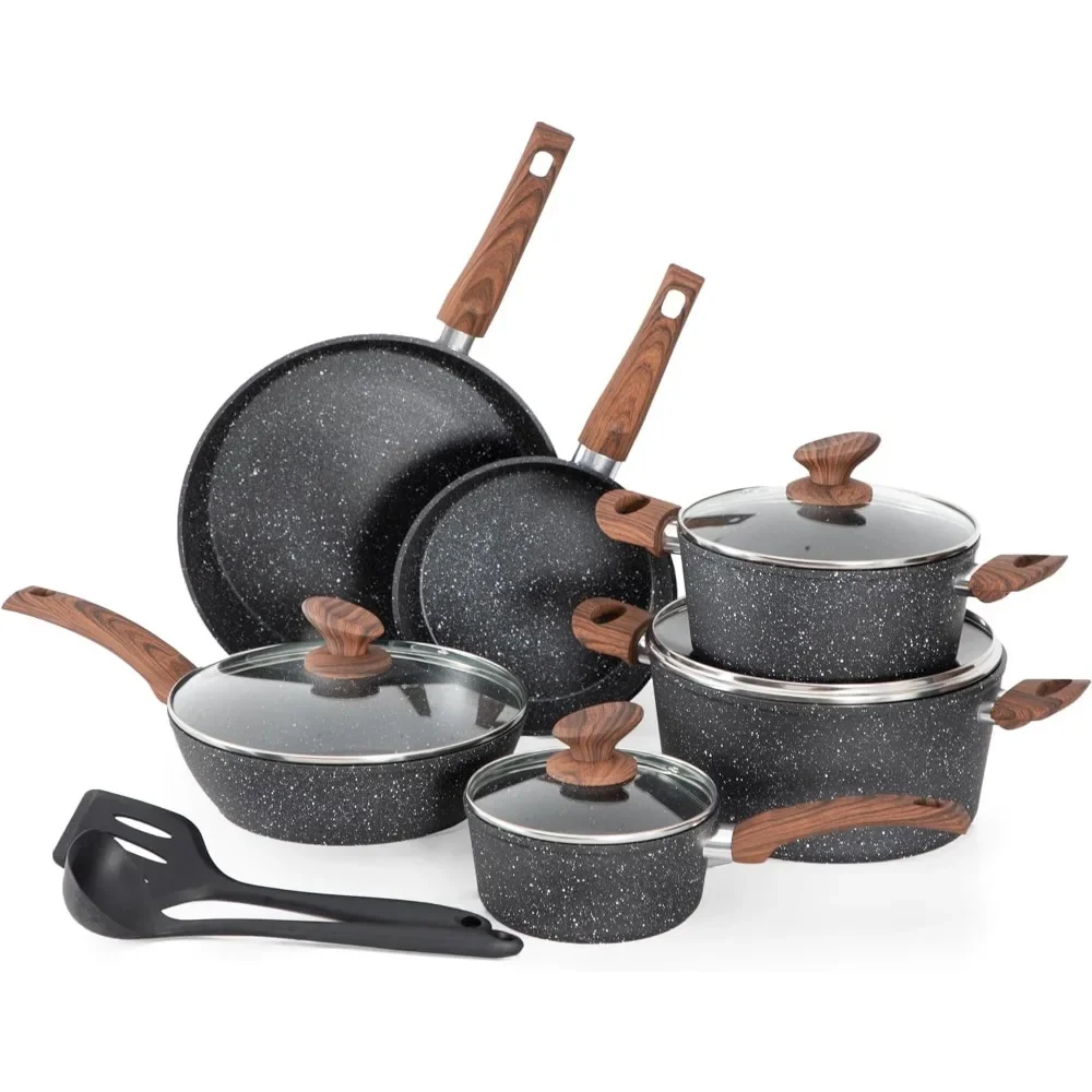 

Video Pan Set of Kitchen Pots Pots Sets for Cooking Cookware Bbq Salt and Pepper Set Utensils Pot Non-stick Cutlery Dining Bar