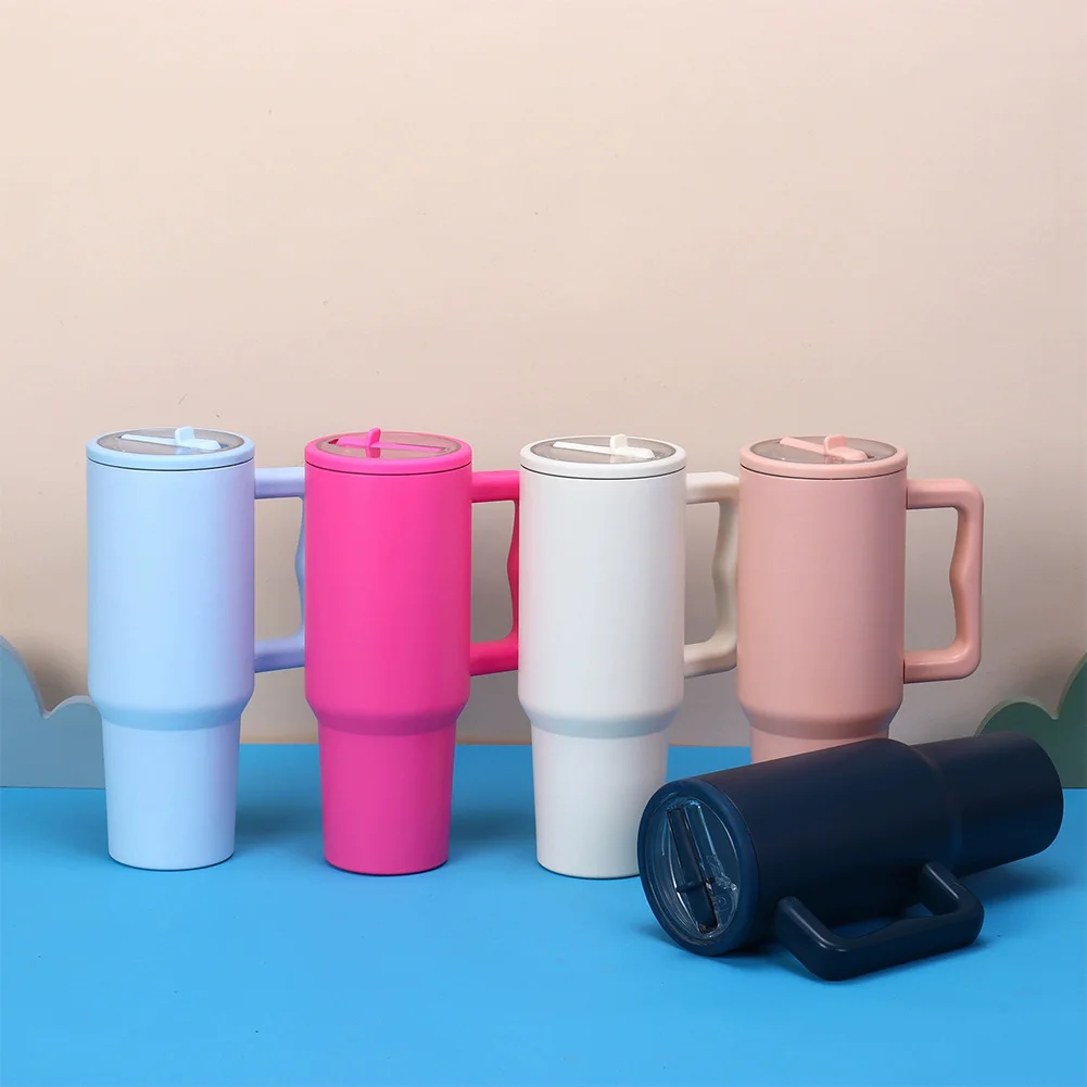 40Oz Tumbler Flip Straw Lid Replacement Spill Proof Tumbler Cover Reusable Splash Resistant Straw Cap for Stanley Mug Accessory