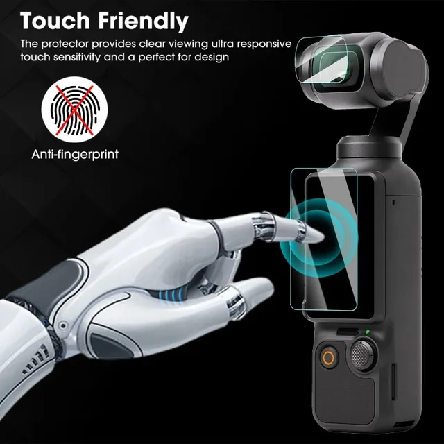 Film en verre trempé pour DJI OSMO Pocket 3, protecteur d'écran, Film d'objectif anti-rayures, housse de protection pour accessoires DJI Pocket 3 5