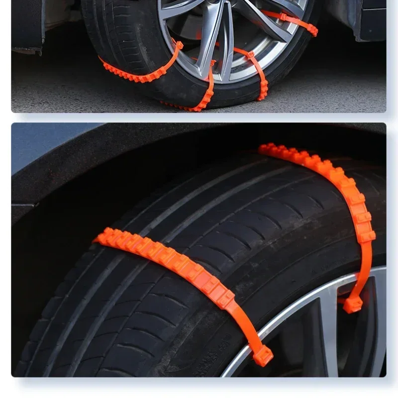 1-50PCS Winter Car Anti-skid Chain Cable Tie Antiskid Reusable Anti-Slip Nylon Cable Ties For Car Tire tire chains