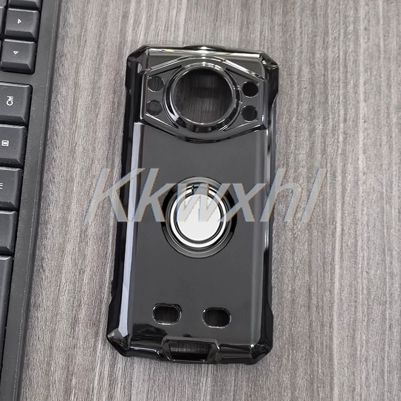 Enhanced Shockproof Phone Case with Back Ring Holder for 6.6 Devices - Soft and Durable Cover