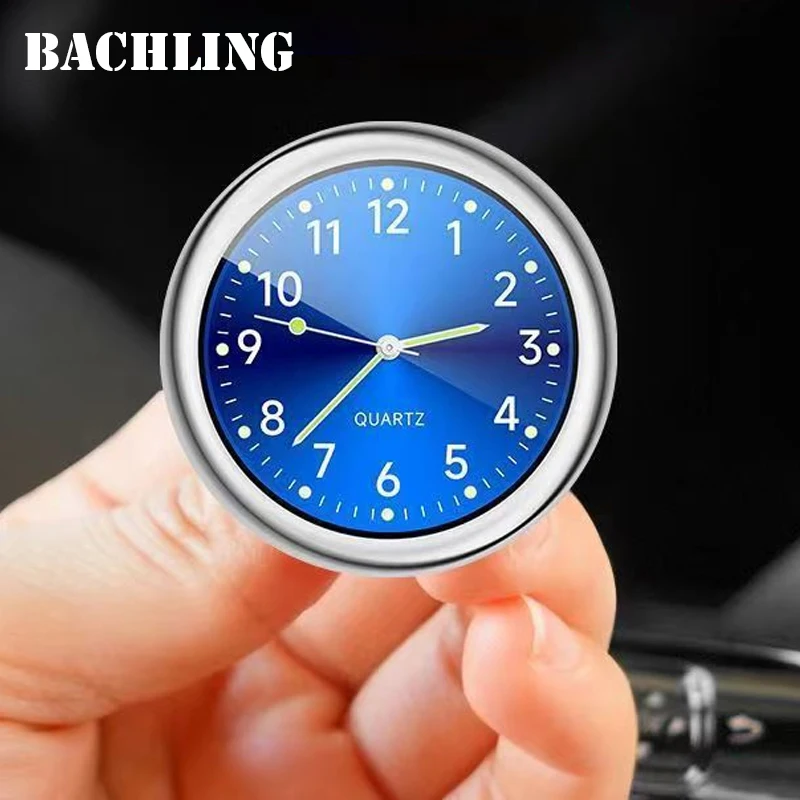 Air Outlet Dashboard Clock Stick-On Electronic Noctilucent Accessories For Car Auto 40MM
