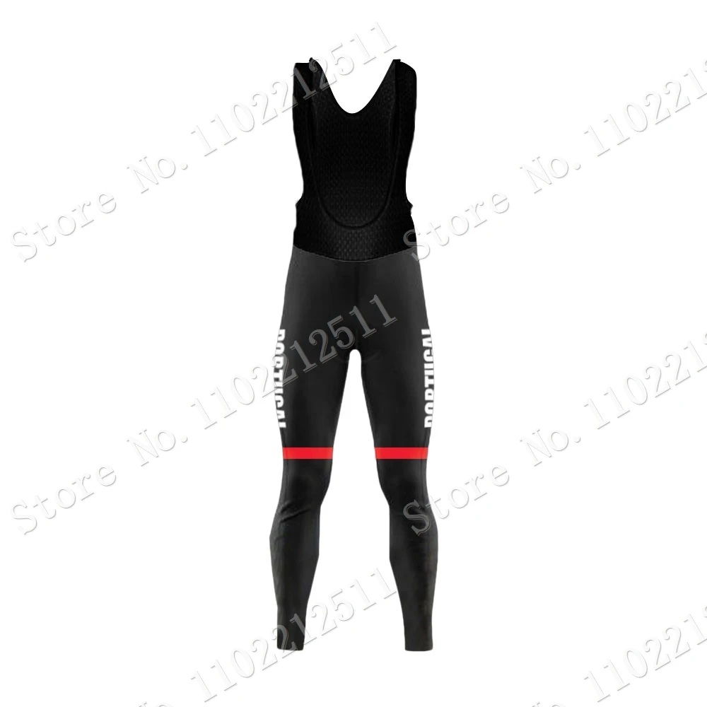 Portugal National Team Winter Cycling Jersey Set Brazil Clothing Suit Mens Long Sleeve MTB Bike Road Pants Bib Maillot