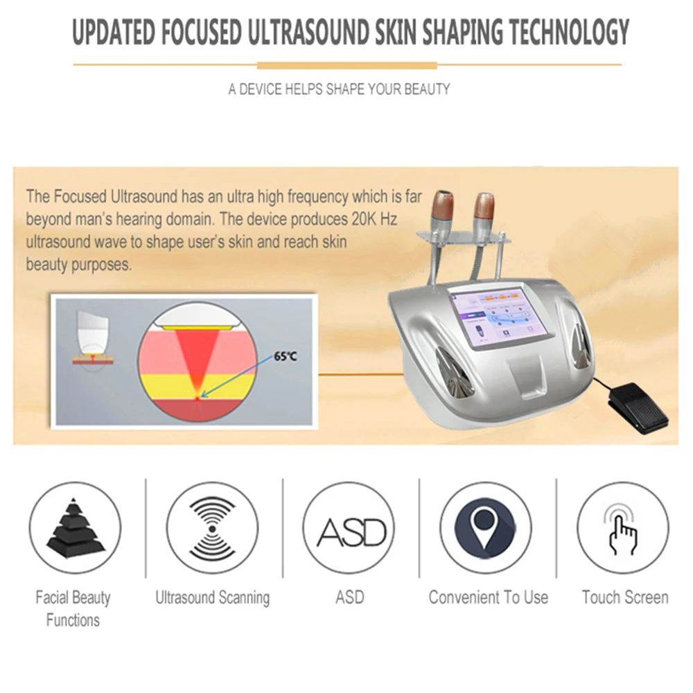 2 in 1超音波 美容器フットペダル付き