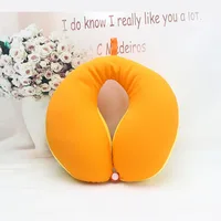 Children Neck Pillow Contrast Color Splicing Travel Sleeping U-shaped Pillows Comfortable Baby's Car Safety Seat Pillow 2